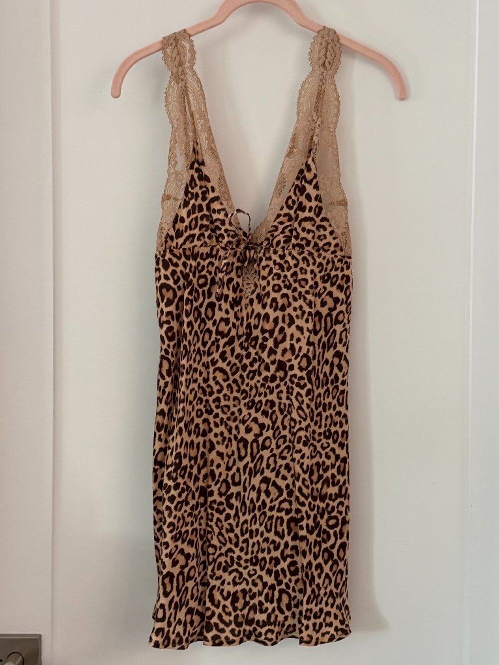 Intimissimi Pretty Savage Viscose Satin Babydoll, Animal Print (Size M)